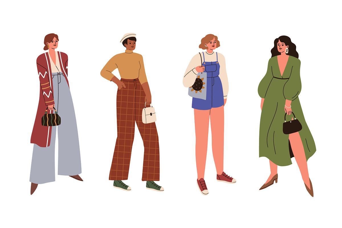 Stylish women in fashion clothes set, a Person Illustration by Good Studio (Photo 2 of 3)