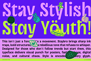 UT Staybro - A Stylish Inktrap Font, a Sans Serif Font by Universitype (Thumbnail 3 of 12)