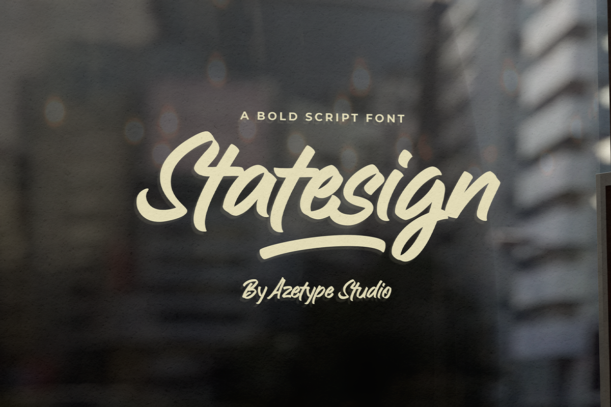 Statesign • A Bold Script, a Script Font by azetypestudios.com (Photo 18 of 18)