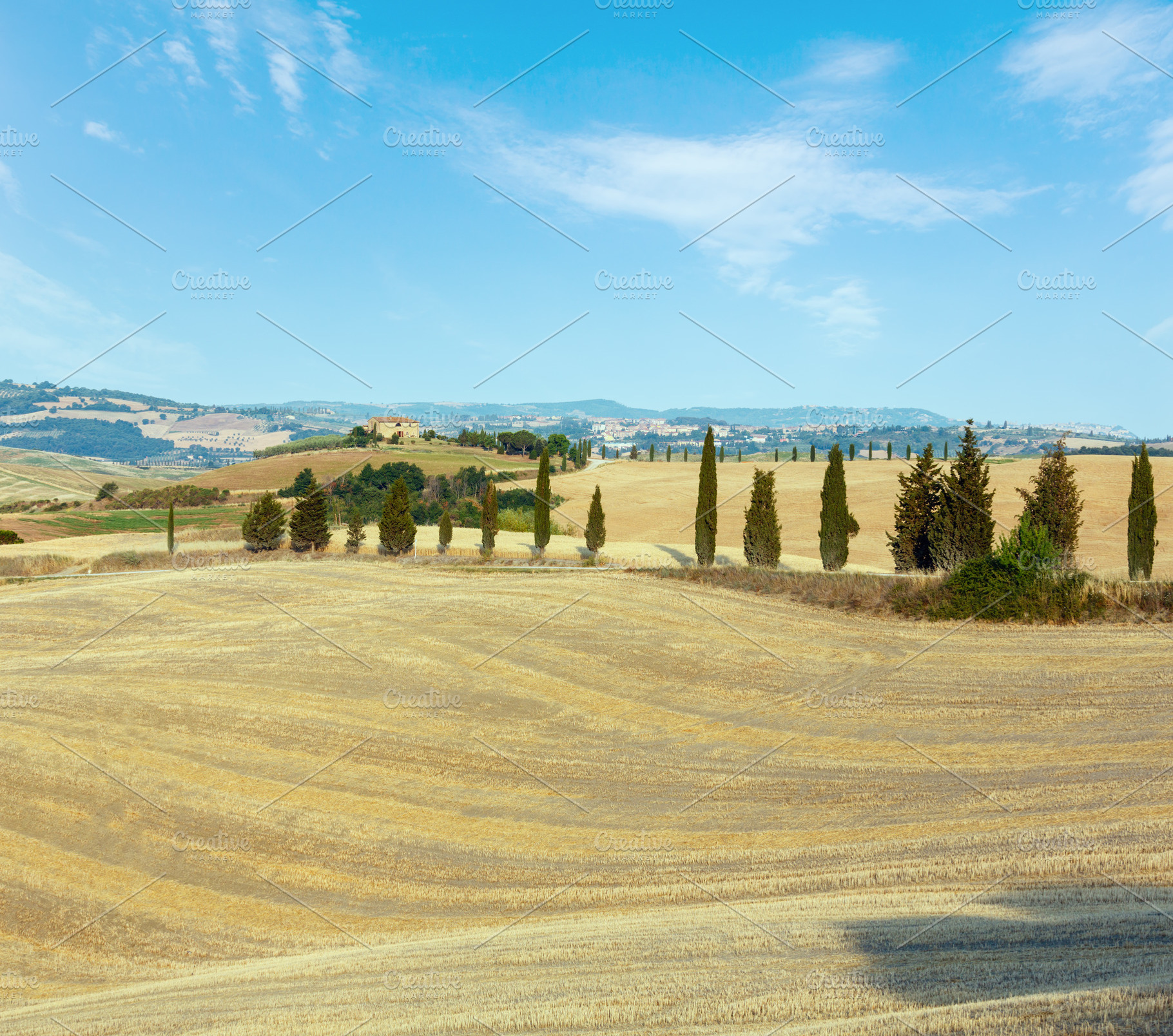 Tuscany sunrise countryside, Italy, a Nature Photo by YuriyB