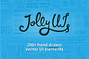 Jolly UI Kit: Hand-drawn UI elements, an UI Kit Template by Hand-Drawn Goods (Thumbnail 1 of 4)