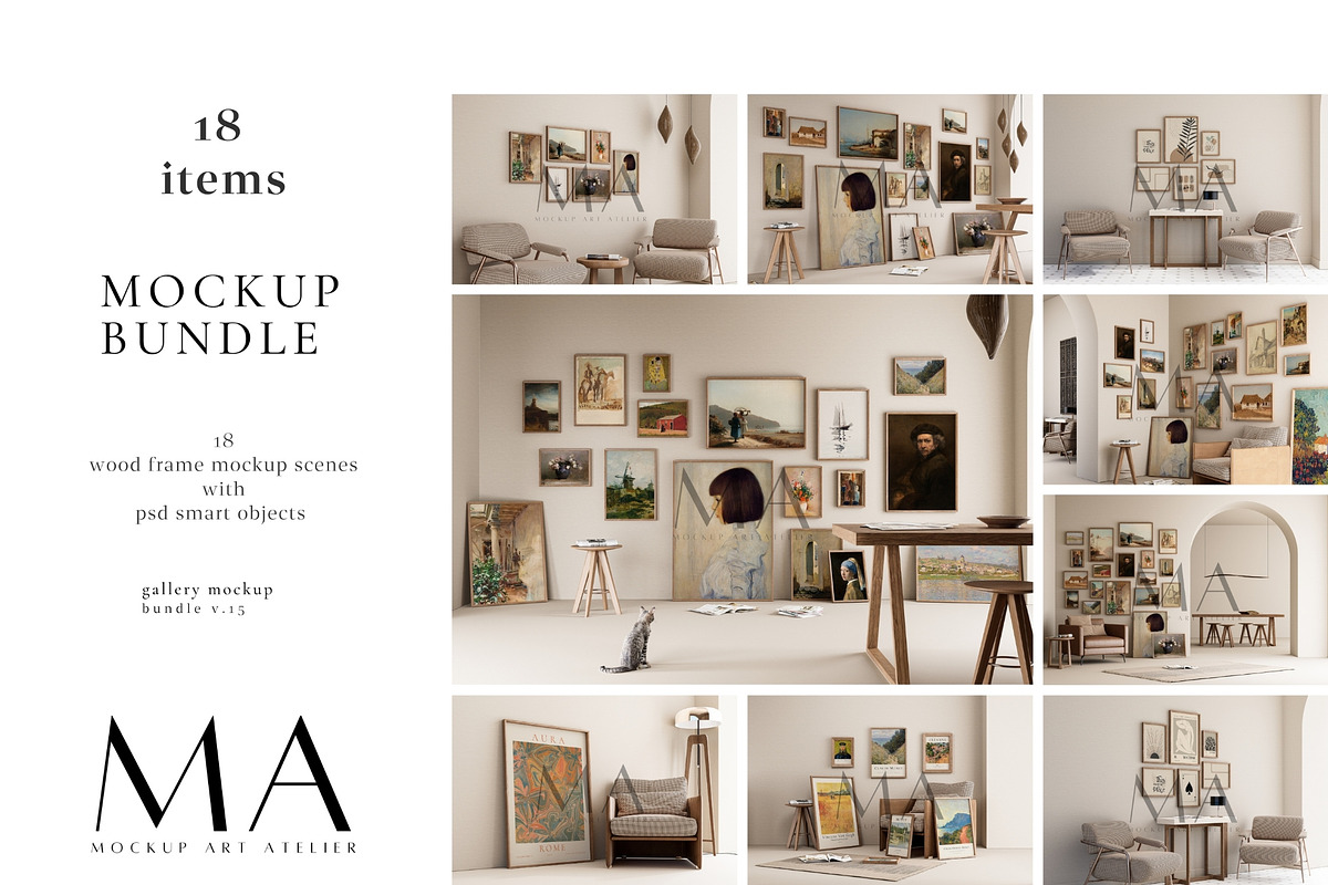 Entire Shop Frame Mockup Bundle, a Household Mockup by Mockup Art Atelier (Photo 37 of 55)