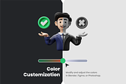 3D Unity Icon Set, a Characters & Person 3D Model by Flat Icons (Thumbnail 2 of 13)