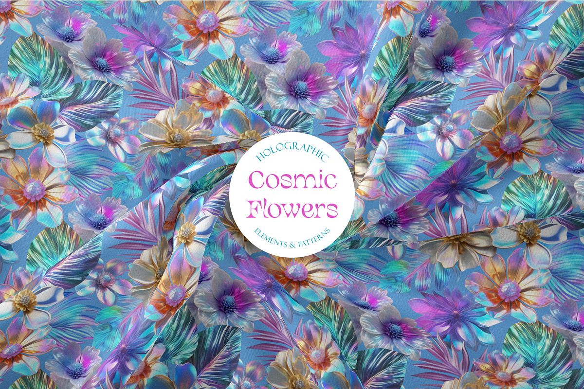 Cosmic Flowers, a Pattern Graphic by Tiger and Flower (Photo 1 of 18)
