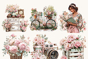 Floral Lifestyle Clipart Bundle, an Object Illustration by BusyDaydesign (Thumbnail 4 of 9)