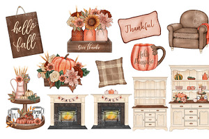 Pumpkin Spice - Cozy Autumn Clipart