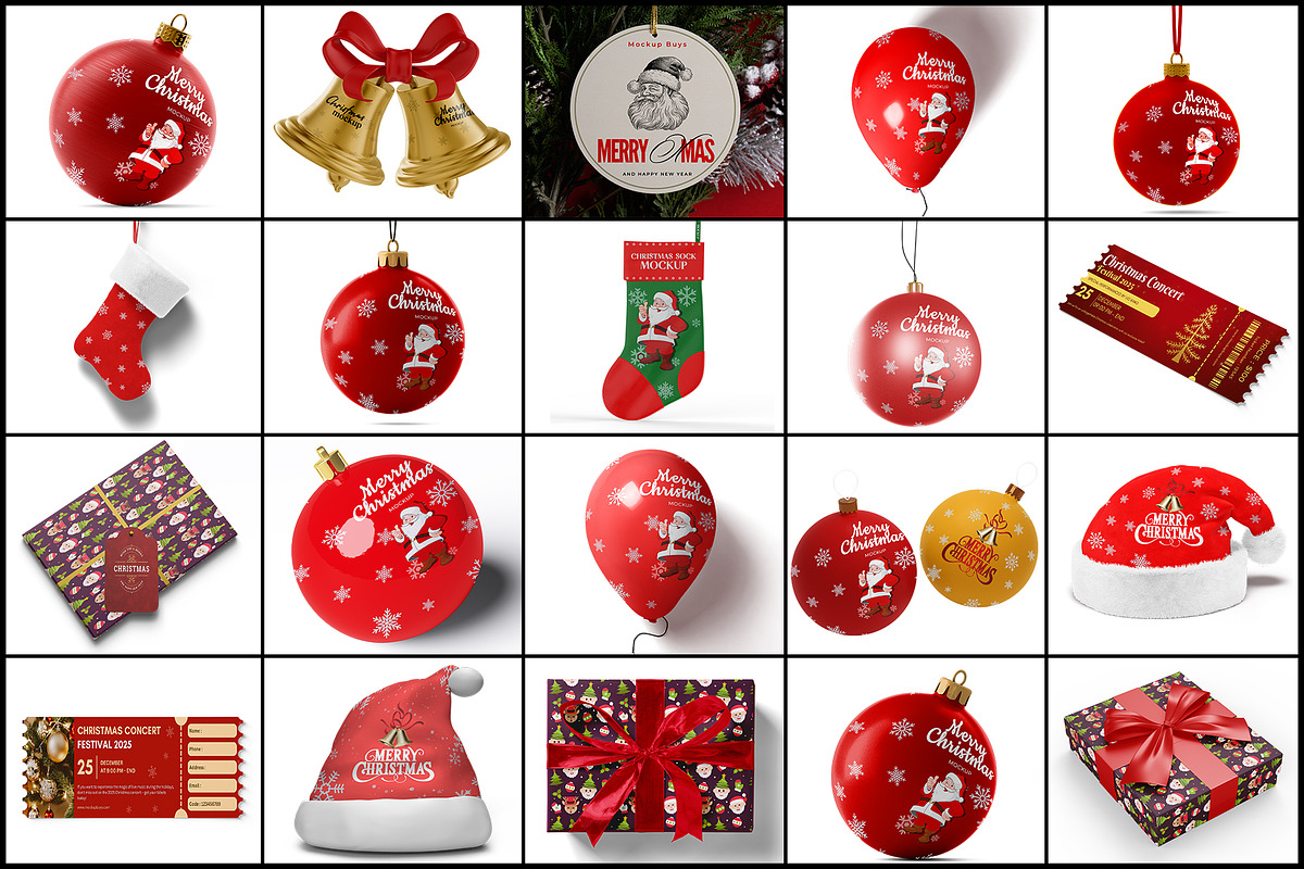 Christmas Decor Mockup, a Product Mockup by mockupbuys (Photo 1 of 42)