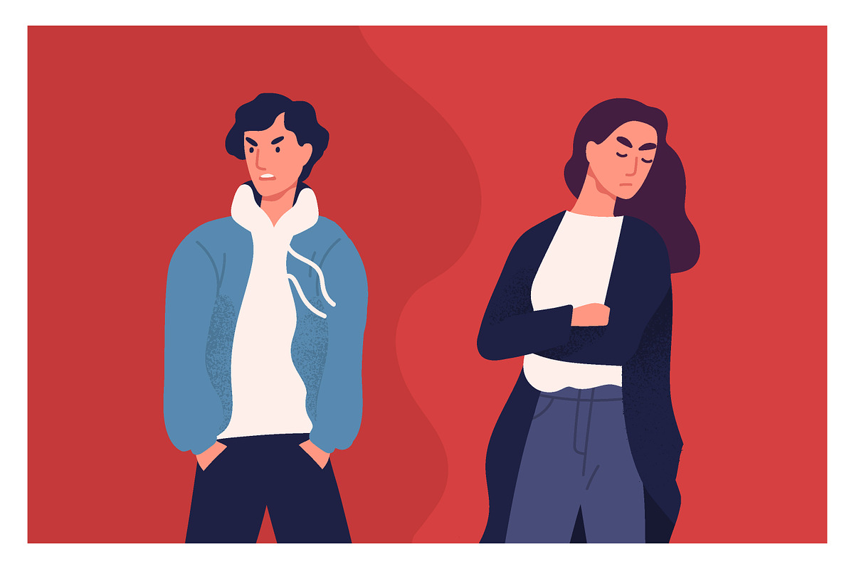 Divorce, quarrel concept, a Person Illustration by Good Studio (Photo 1 of 3)