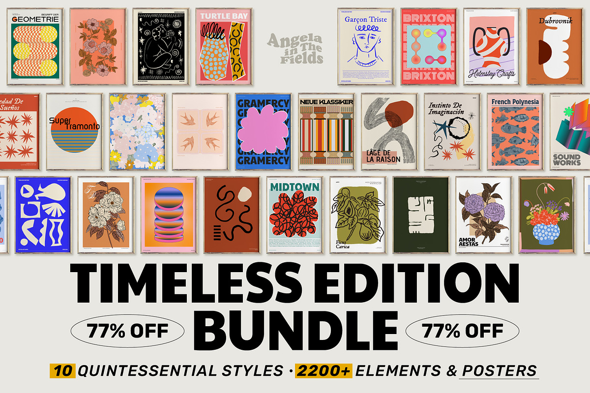 77% OFF TIMELESS EDITION BUNDLE, an Object Graphic by angelainthefields (Photo 1 of 28)