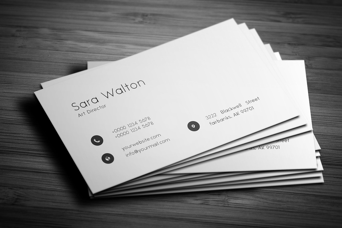 Simple Business Card Template, a Business Card Template by Saman Osama (Photo 3 of 4)