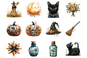 Witches witch Halloween Clipart, a Seasonal Illustration by Designking (Thumbnail 2 of 5)