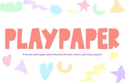 Playpaper! A Paper Cutout Font