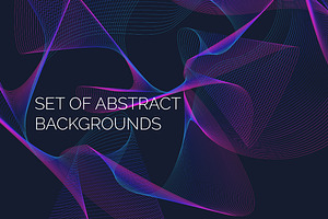 Set of abstract backgrounds