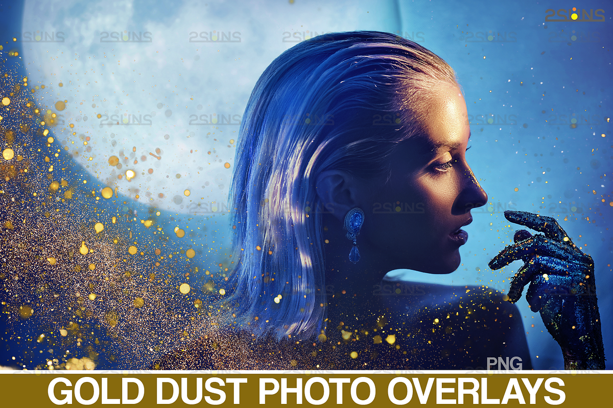 Gold Dust photoshop overlay, an Object Graphic by 2SUNS (Photo 1 of 9)