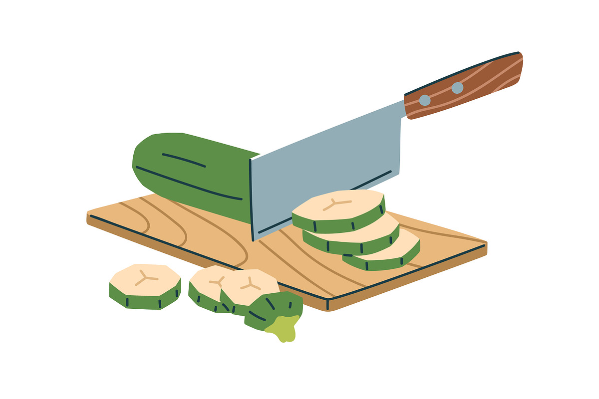 Cutting and grating vegetables set, a Food Illustration by Good Studio (Photo 7 of 10)