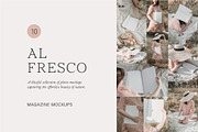 Al Fresco Magazine Mockup Bundle, a Magazine Template by Frame Space Studio (Thumbnail 1 of 3)