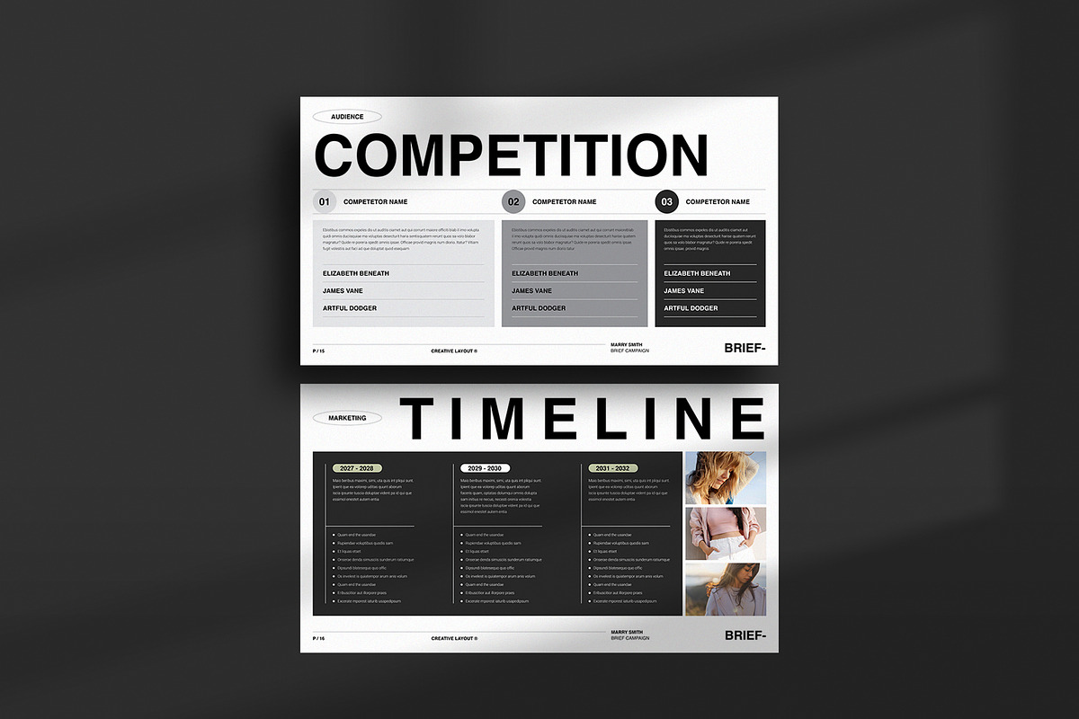 Creative Brief Campaign Presentation, a Presentation Template by NorthPeak (Photo 10 of 11)