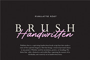 Pinklatte Handwritten Brush Font, a Script Font by Typebae (Thumbnail 2 of 7)