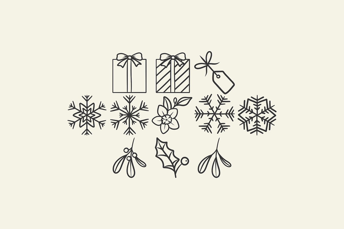 Hand Drawn Christmas Illustrations, an Illustration by HonestiesPrintS (Photo 5 of 7)