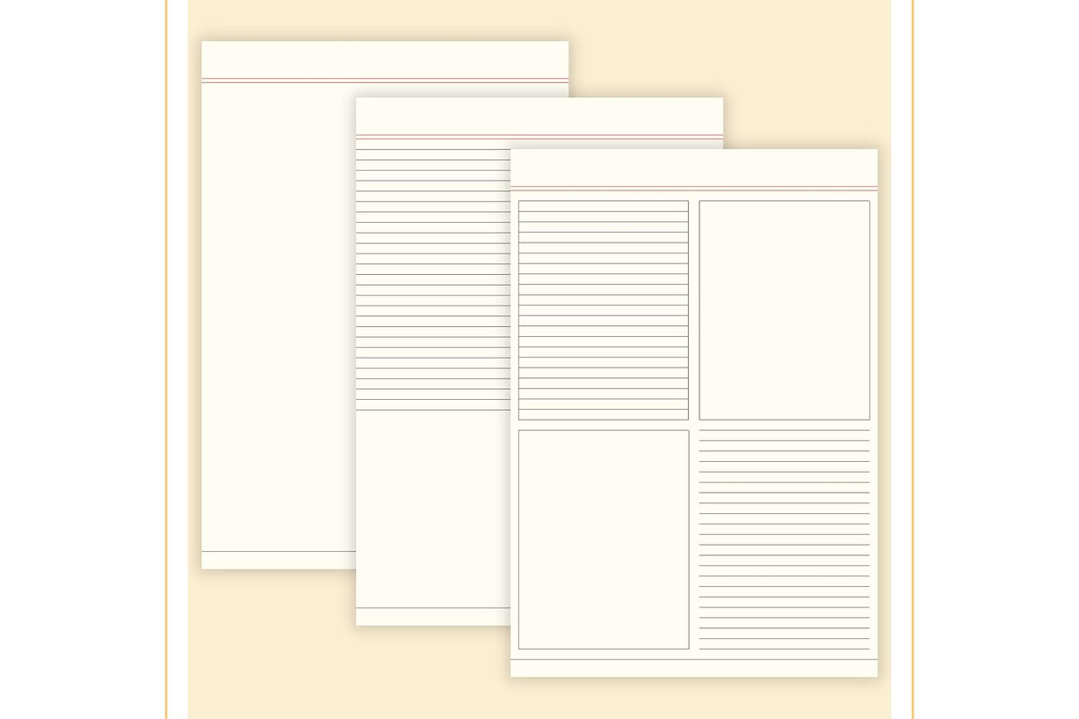 Simple and Minimal Printable Notes, a Stationery Template by CreativeBundlex (Photo 4 of 10)
