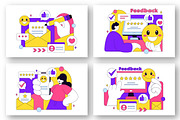 10 Customer Feedback Illustration, an Object Illustration by denayunebgt (Thumbnail 3 of 4)