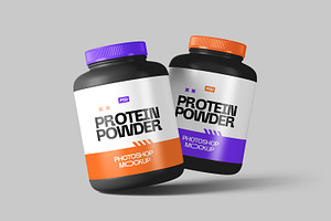 Protein Powder Jar Mockups