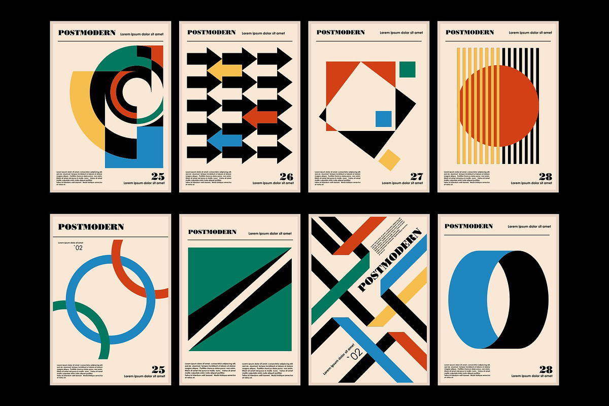 Artworks posters inspired postmodern, a Decorative Illustration by Pgmart (Photo 3 of 7)