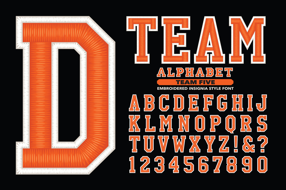 Embroidered Sports Vector Alphabet, an Object Graphic by Mysterylab Designs (Photo 8 of 16)