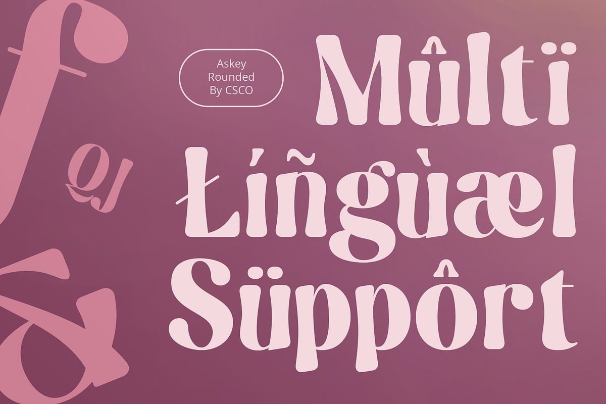 Askey Rounded, a Sans Serif Font by Craft Supply Co. (Photo 3 of 8)