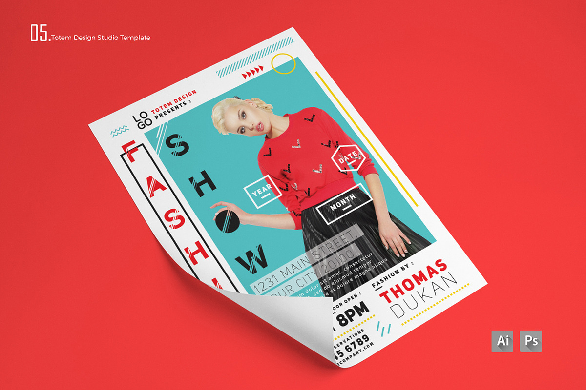 Fashion Show Flyer, a Flyer Template by Totem Design Studio (Photo 5 of 5)