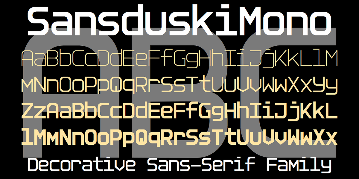SansduskiMono, a Sans Serif Font by Ingrimayne Type (Photo 1 of 8)