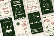 30 Coffee Instagram Posts & Stories, a Social Media Template by createwithsarina (Thumbnail 3 of 6)