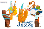Animals jazz band., an Animal Illustration by Funny-sunny (Thumbnail 1 of 7)