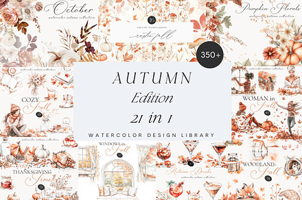 New! Autumn Edition Bundle, a Seasonal Illustration by Isabelle Salem