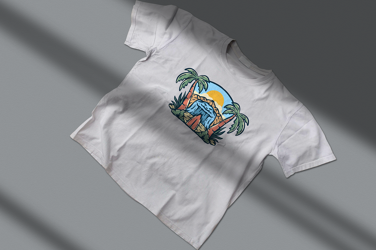 Tropical Waterfall Paradise, an Object Illustration by nomlimo.com (Photo 2 of 2)