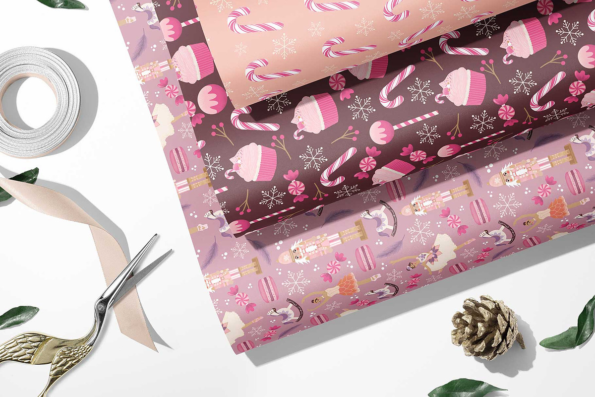 Sugarplum Christmas Patterns, a Pattern Graphic by The Audacious Brush (Photo 6 of 7)