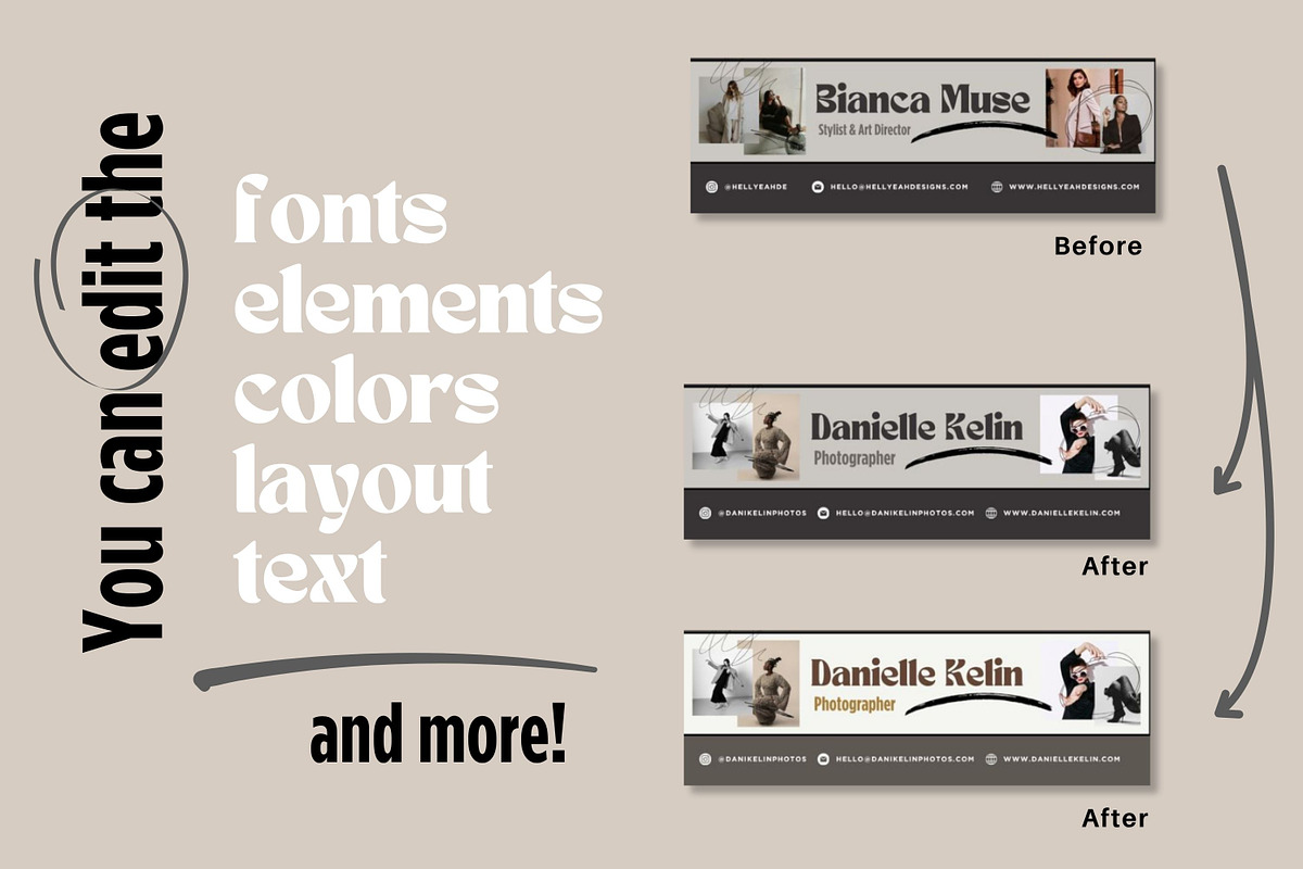 Modern email Signature Templates preview 5
