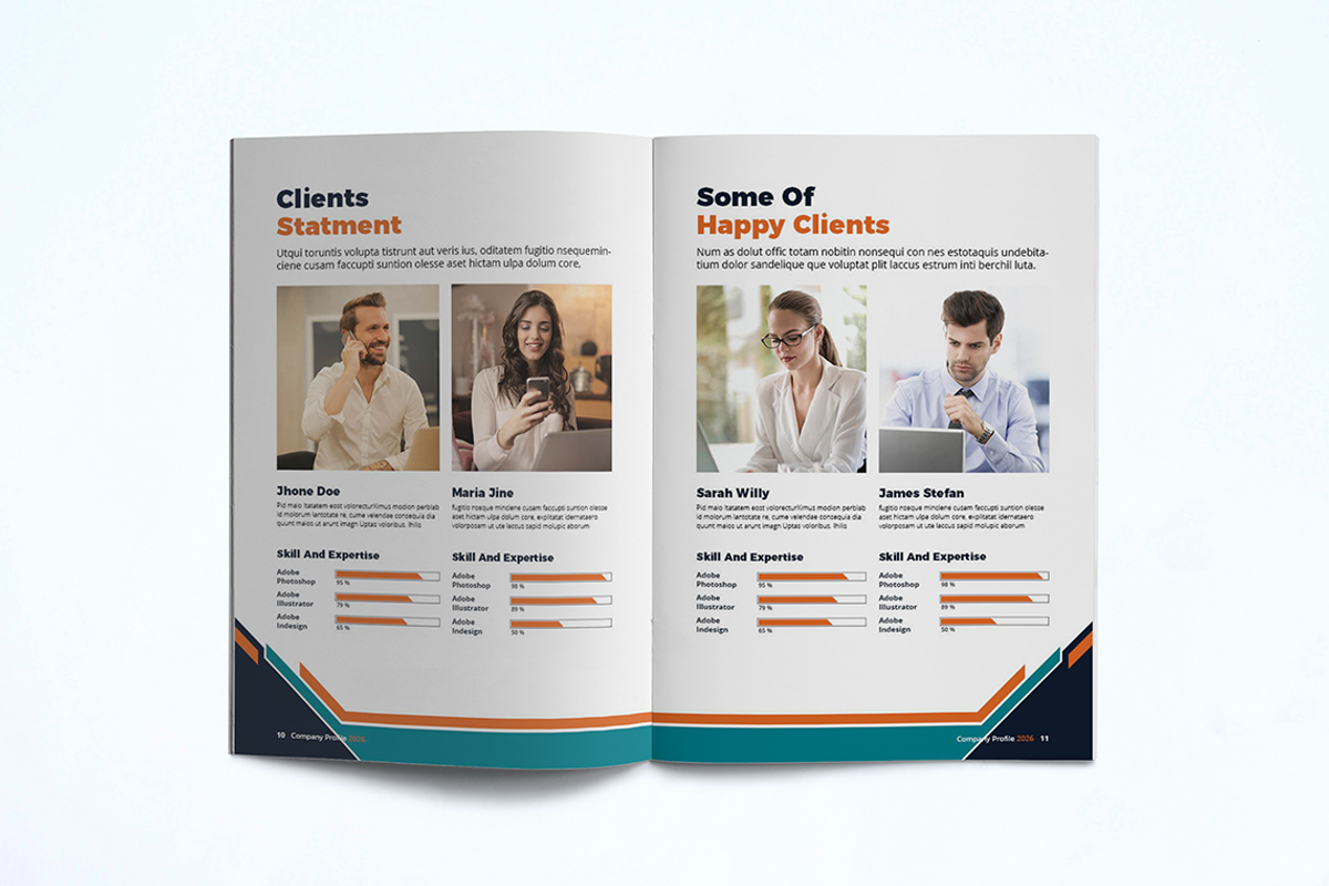Company Profile Template, a Brochure Template by UnicodeID (Photo 8 of 12)