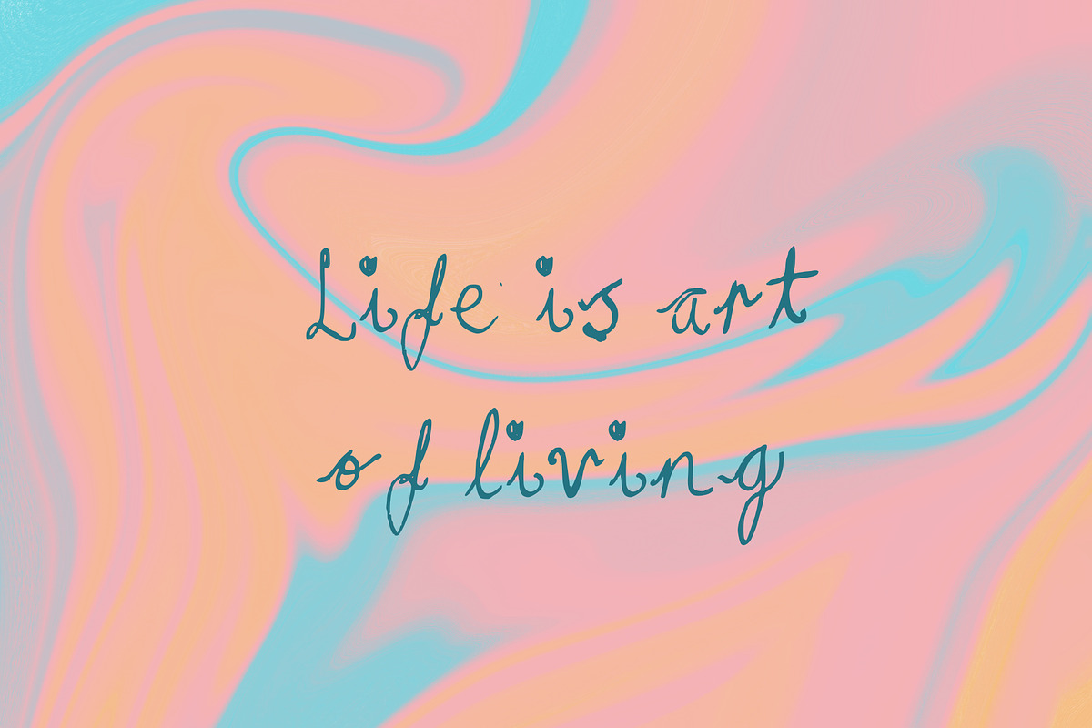 Cute Peacy Handwritten Script Font, a Handwritten Font by elif (Photo 5 of 5)