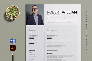 Modern Resume Template | Word, a Resume Template by Pixelpick
