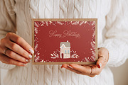 Christmas postcard mockup set 1 v1, a Print Template by Mocart (Thumbnail 3 of 14)