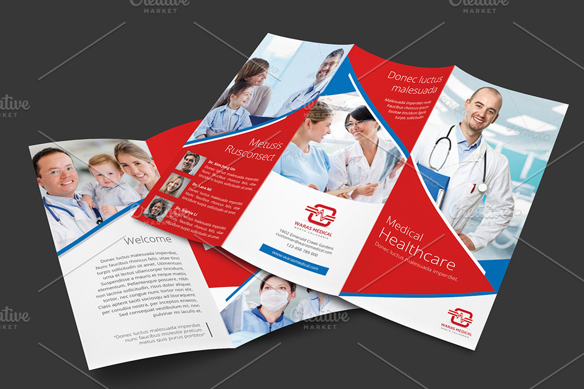 Medical Trifold Brochure, a Brochure Template by Saphari (Photo 2 of 9)