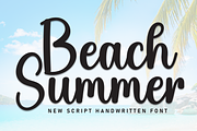 Beach Summer | Script Font, a Handwritten Font by Scratchones (Thumbnail 1 of 8)