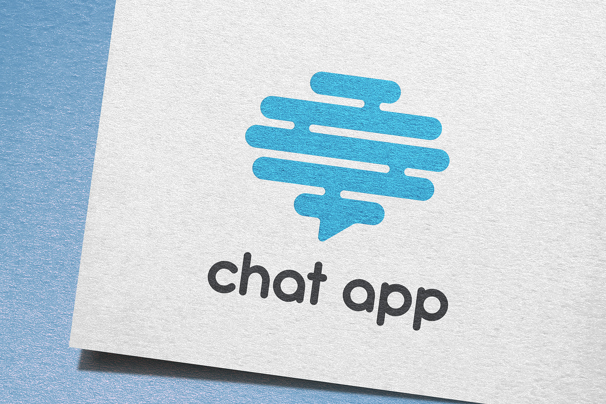 Chat App Logo, a Branding & Logo Template by IKarGraphics (Photo 1 of 3)