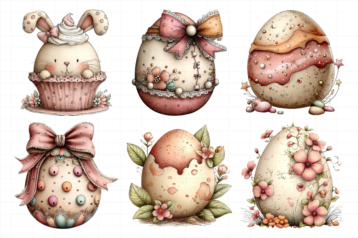 Whimsical Easter Egg Clipart, an Illustration by Daily.Designs (Photo 6 of 8)