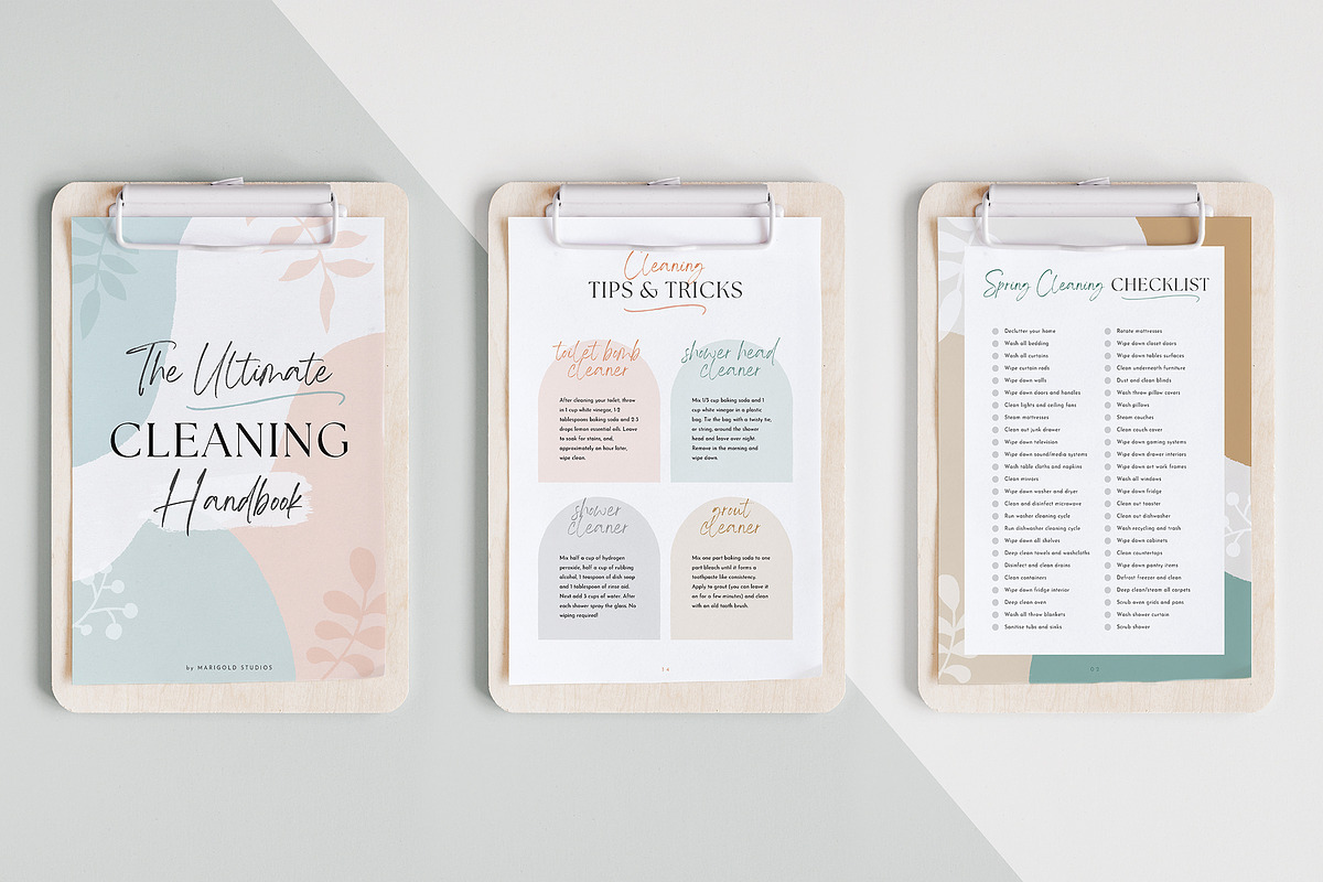 The Ultimate Cleaning Workbook, a Magazine Template by Marigold Studios (Photo 4 of 10)