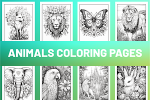 Adult Animals Coloring Pages