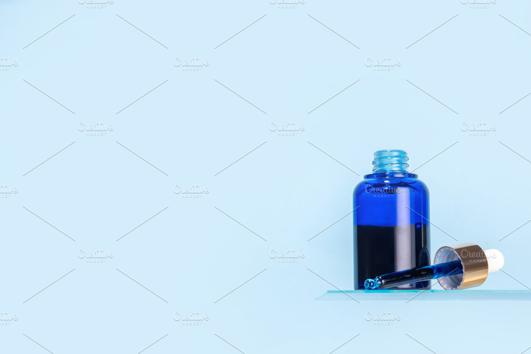 Methylene blue serum, anti aging cosmetic serum for face care, a Food & Drink Photo by Rimma