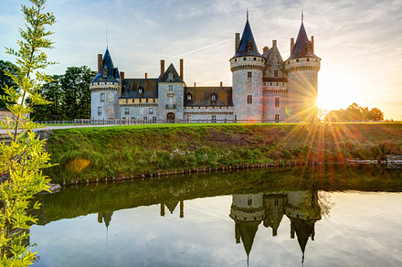 The chateau of sullysurloire stock photo containing ancient and attraction, an Architecture Photo by Lopatin Photo