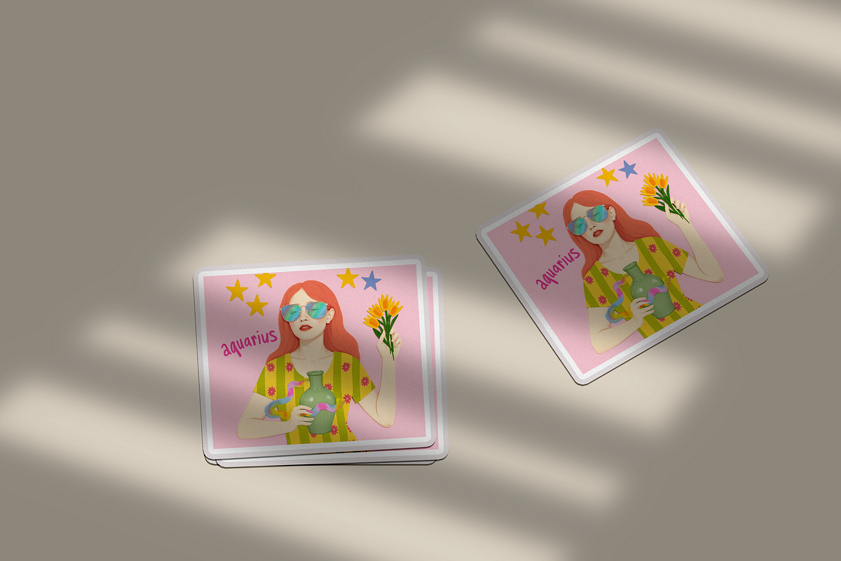 Aquarius Collage Girls, a Person Illustration by Jakayla Digital Co (Photo 4 of 9)